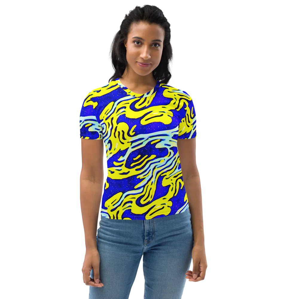 Electric Horizon on Women's Crew Neck T-Shirt — Front