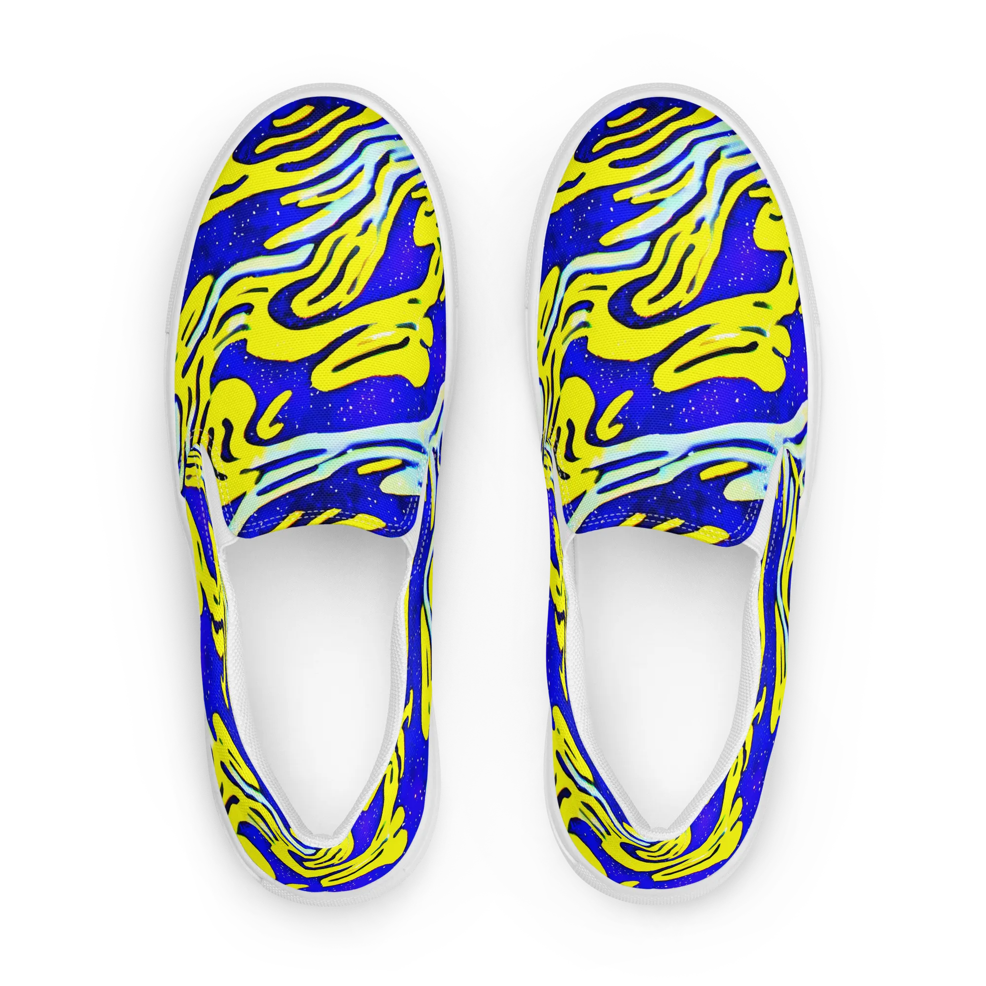Electric Horizon on Women's Slip-On Canvas Shoes — Front