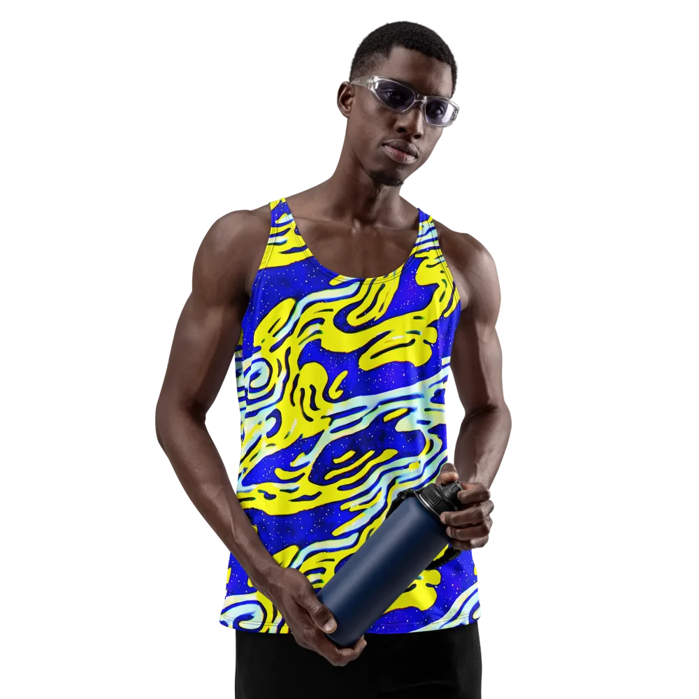 Electric Horizon on Men's Tank Top — Front