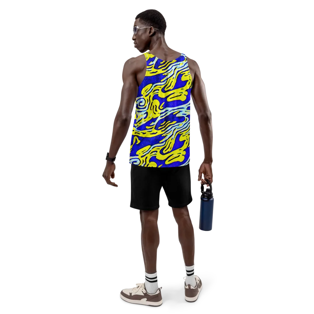 Electric Horizon on Men's Tank Top — Back