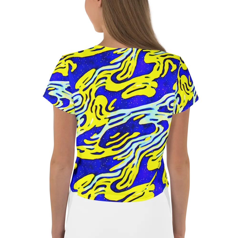 Electric Horizon on Crop Tee — Back
