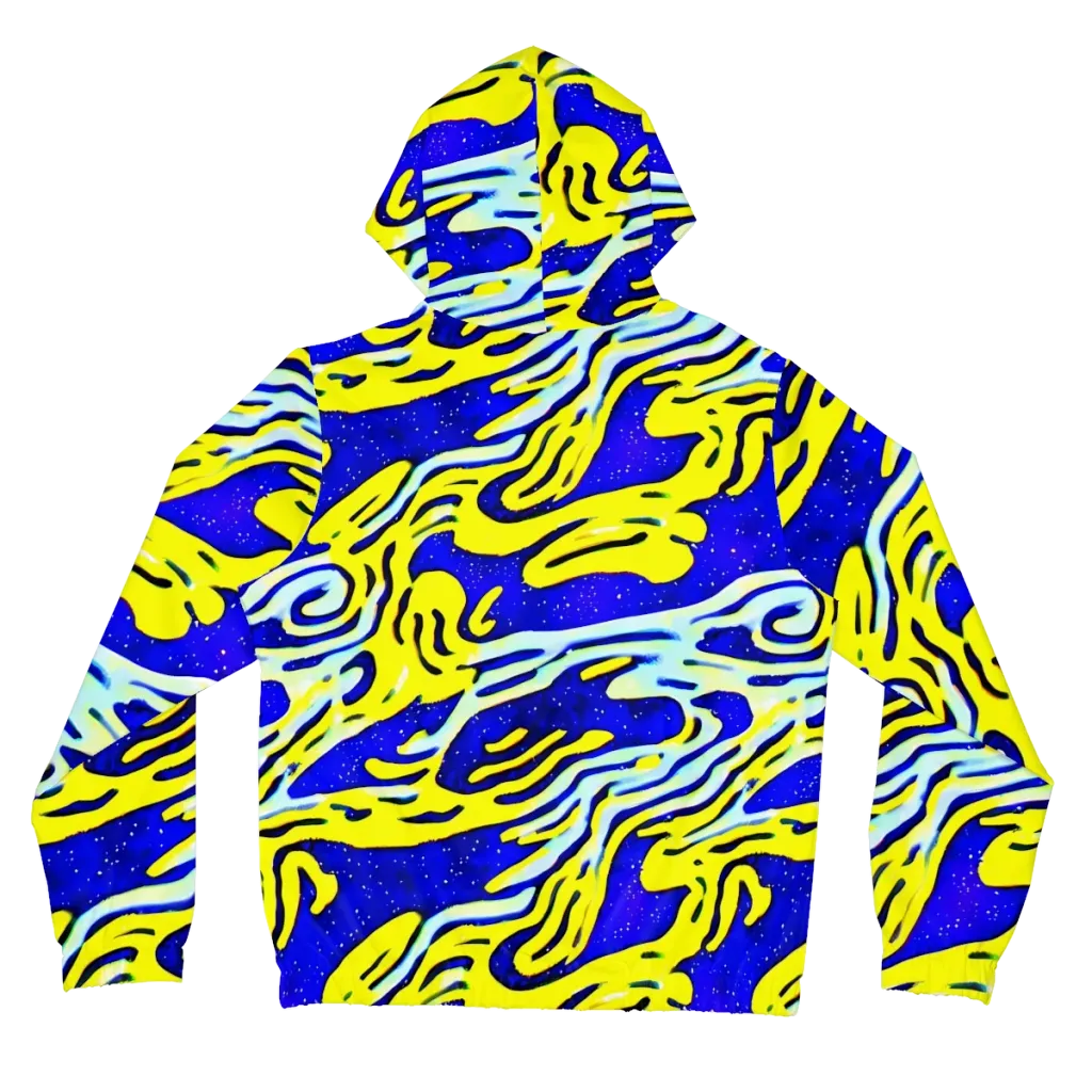 Electric Horizon on Women's Full-Zip Hoodie — Back
