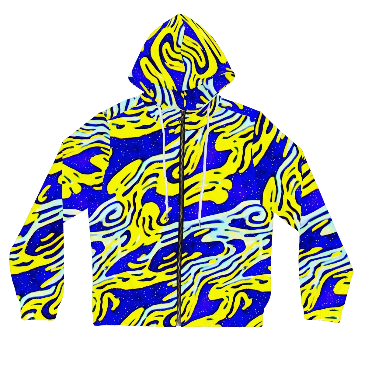 Electric Horizon on Women's Full-Zip Hoodie — Front