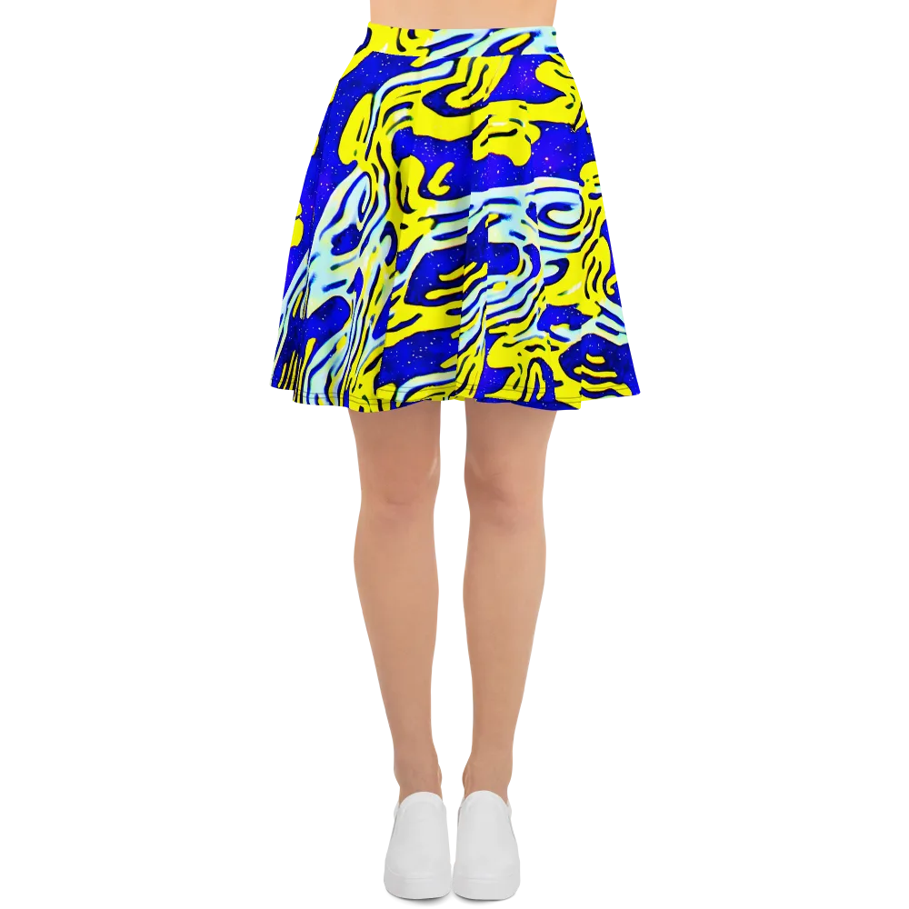 Electric Horizon on Skater Skirt — Front