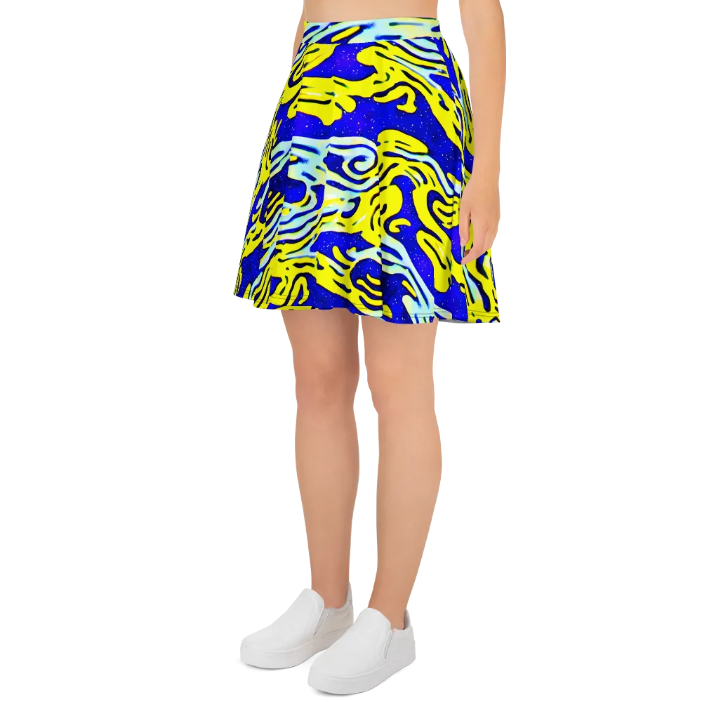 Electric Horizon on Skater Skirt — Left