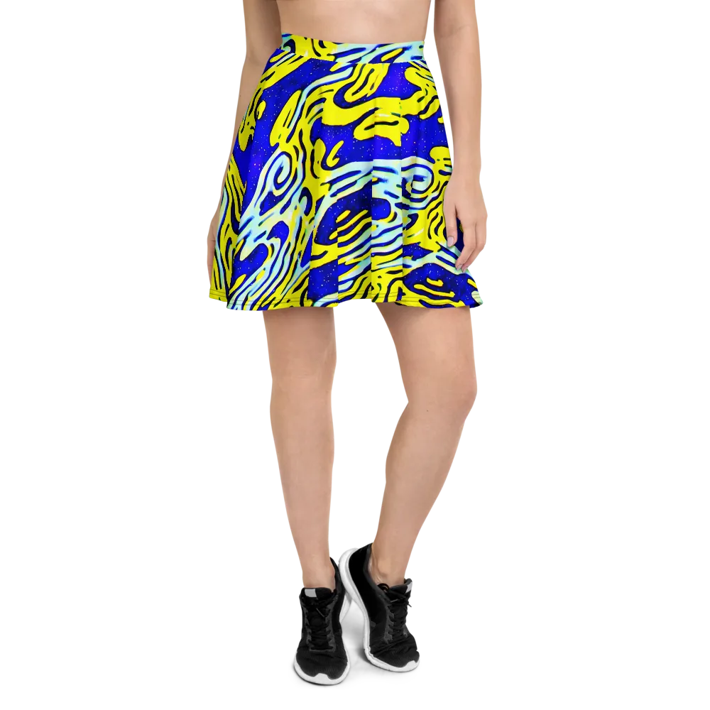 Electric Horizon on Skater Skirt — Front