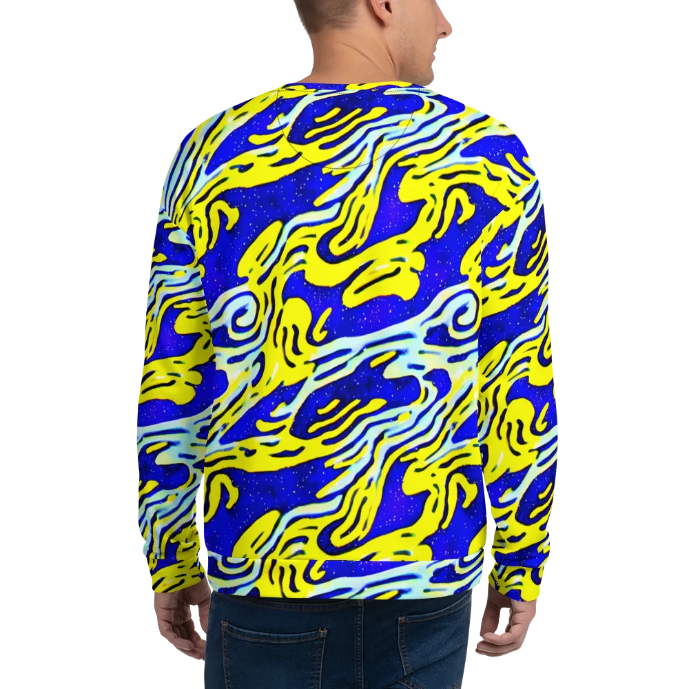Electric Horizon on Sweatshirt — Back