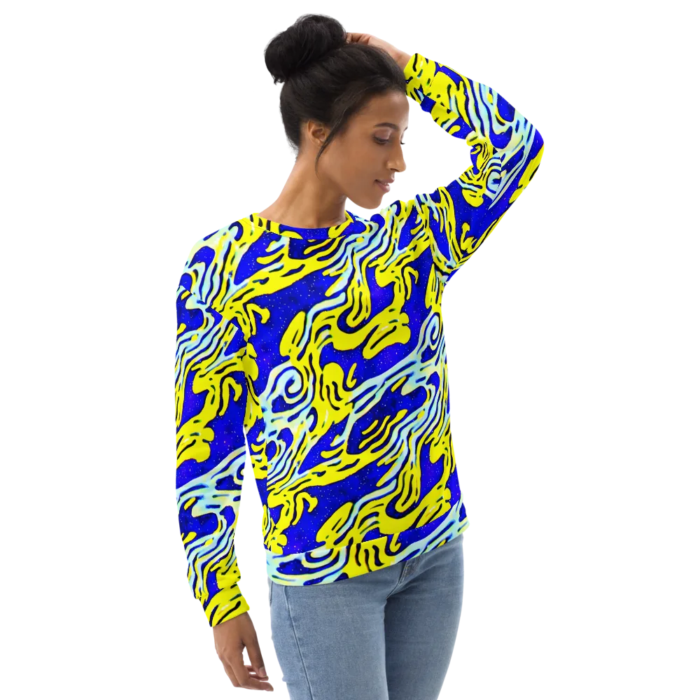 Electric Horizon on Sweatshirt — Right Front