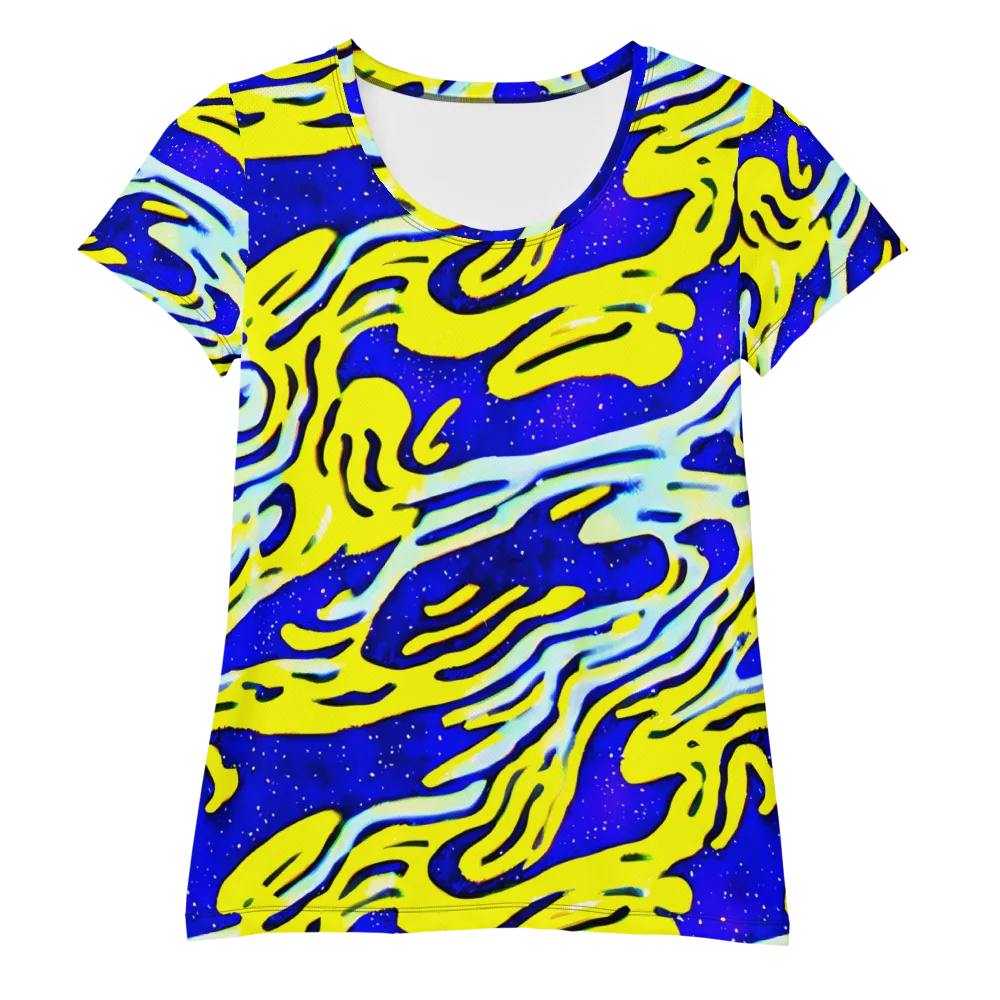 Electric Horizon on Women's Athletic T-Shirt — Front