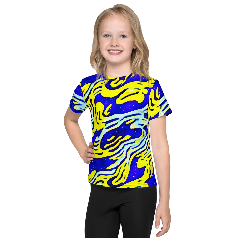 Electric Horizon on Kids Crew Neck T-Shirt — Front