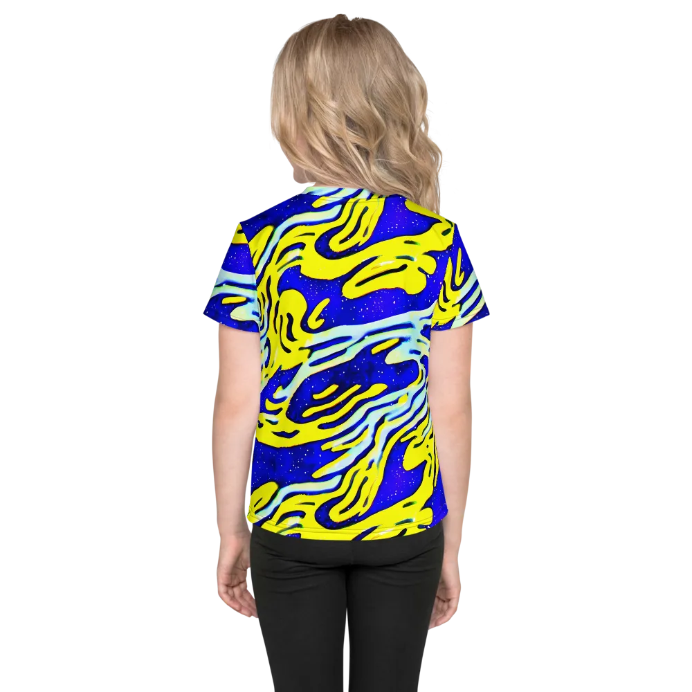 Electric Horizon on Kids Crew Neck T-Shirt — Back