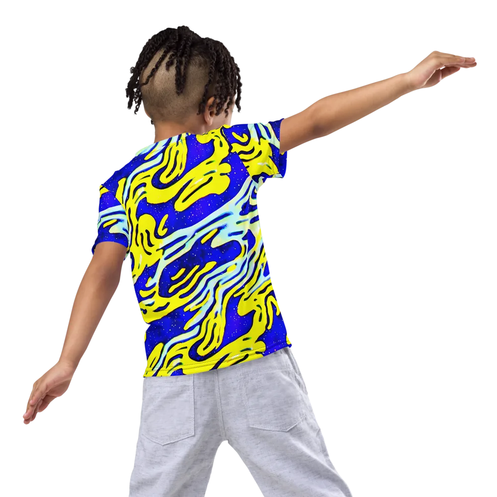 Electric Horizon on Kids Crew Neck T-Shirt — Back