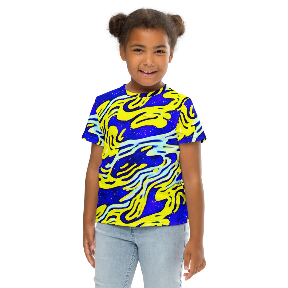 Electric Horizon on Kids Crew Neck T-Shirt — Front