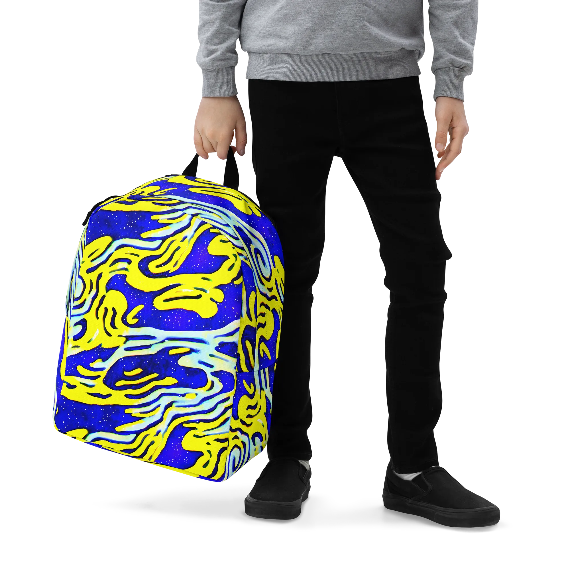 Electric Horizon on Minimalist Backpack — Zoomed-in