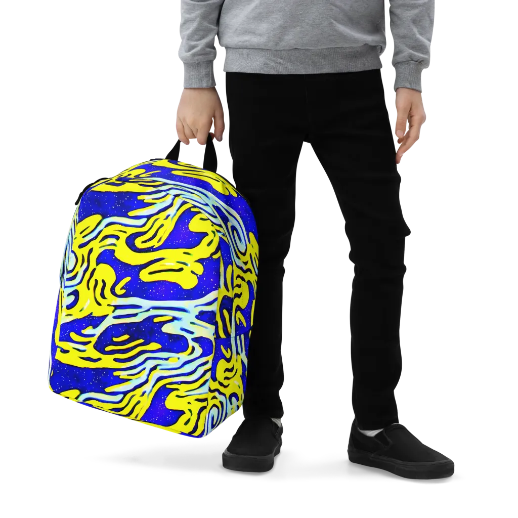 Electric Horizon on Minimalist Backpack — Zoomed-in
