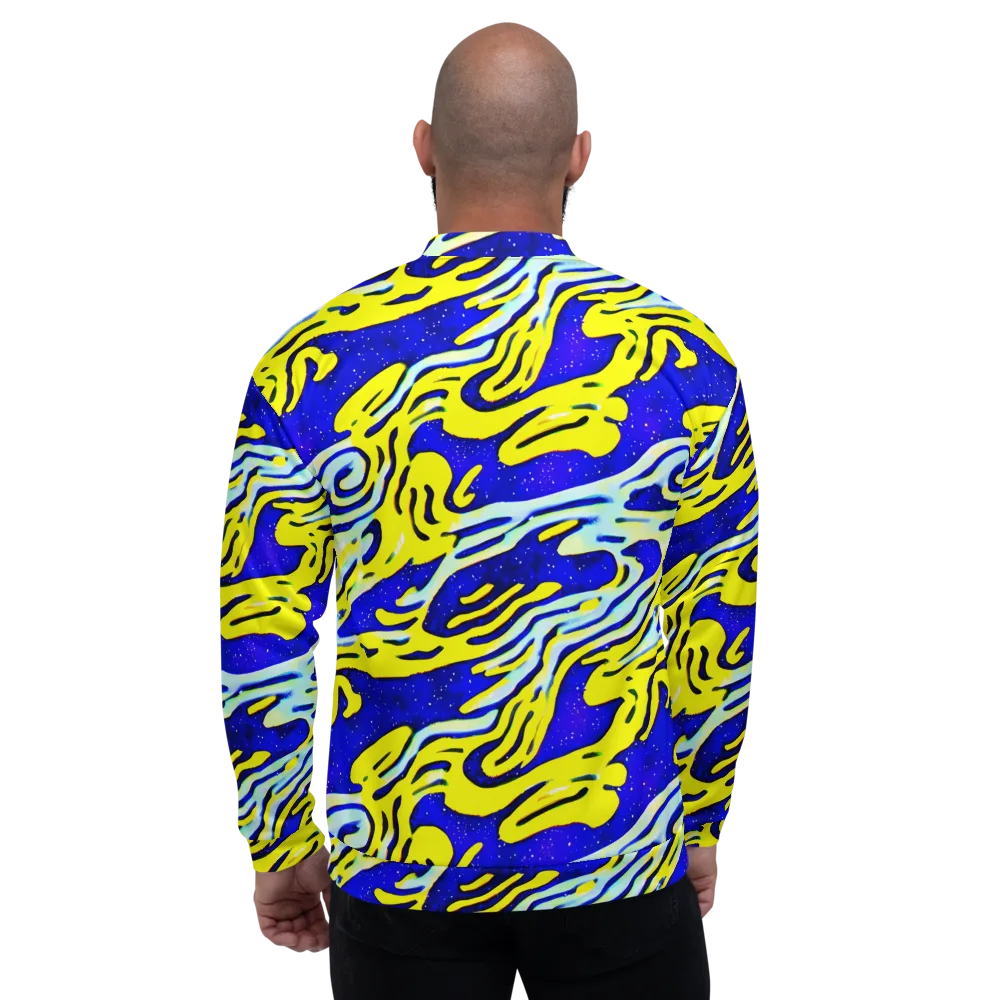 Electric Horizon on Bomber Jacket — Back