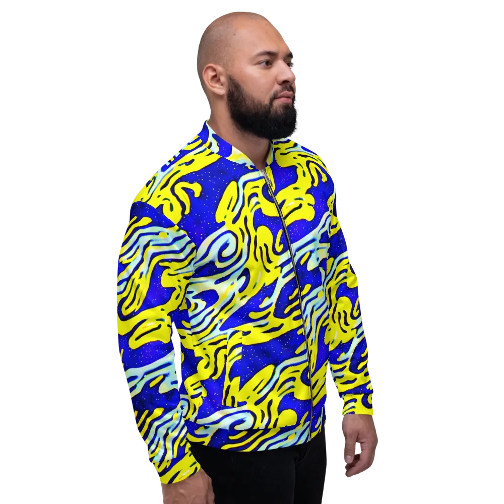 Electric Horizon on Bomber Jacket — Right