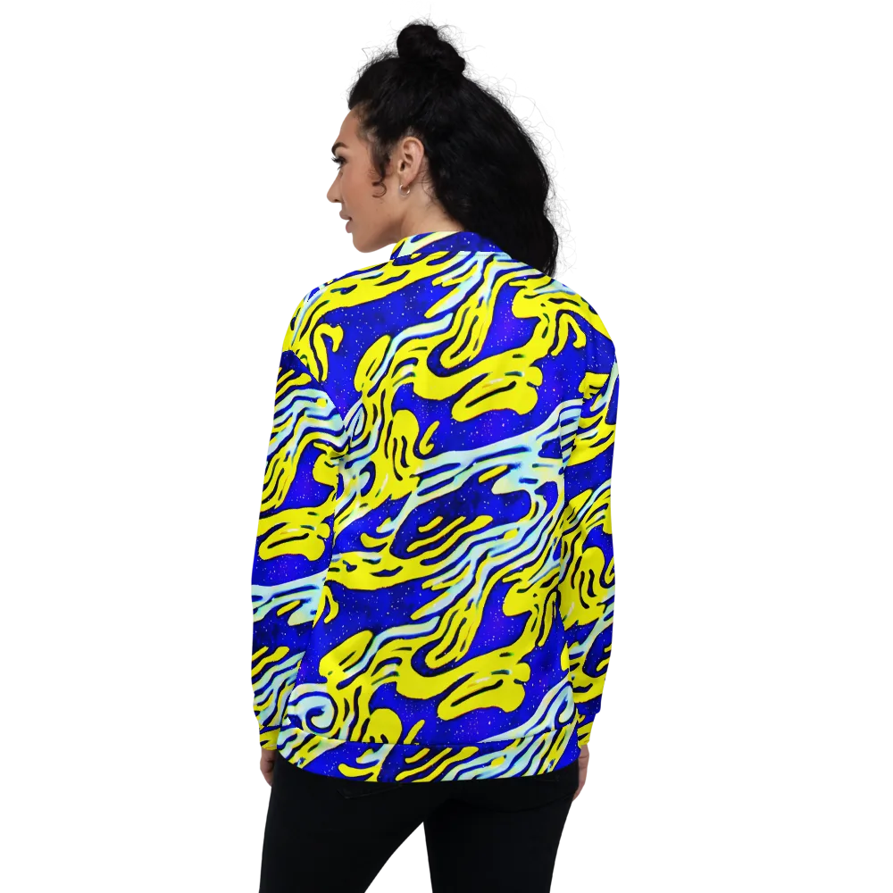Electric Horizon on Bomber Jacket — Back