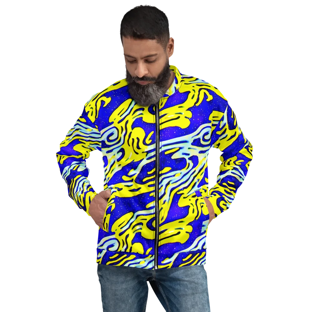 Electric Horizon on Bomber Jacket — Front