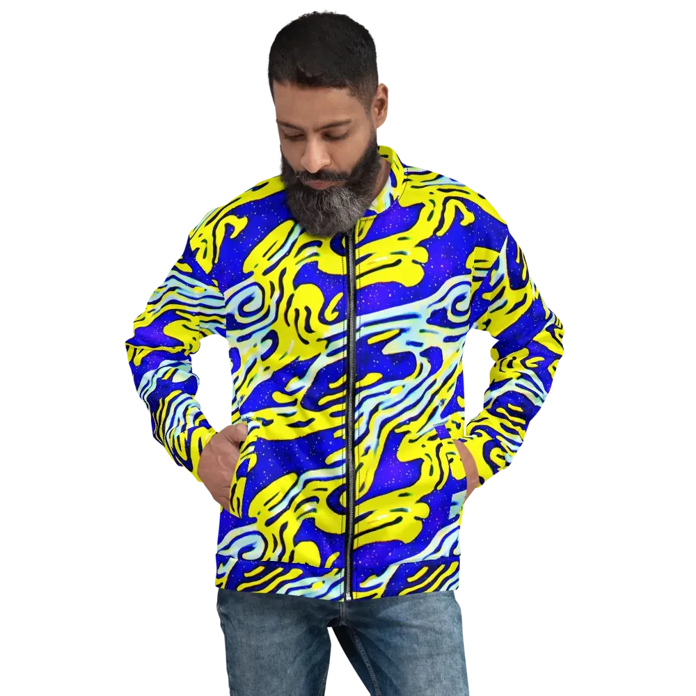 Electric Horizon on Bomber Jacket — Front