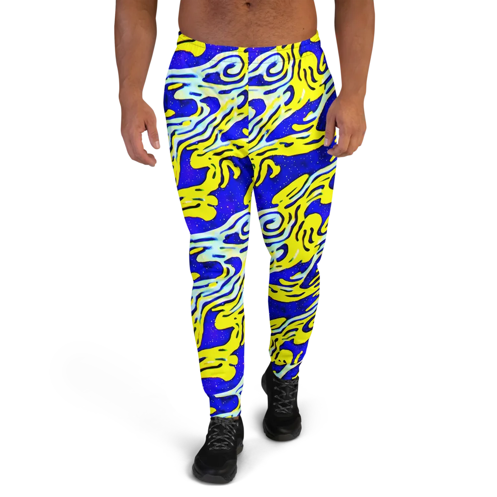 Electric Horizon on Men's Joggers — Front