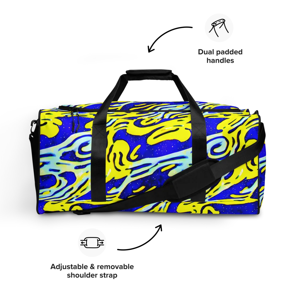 Electric Horizon on Duffle Bag — Front
