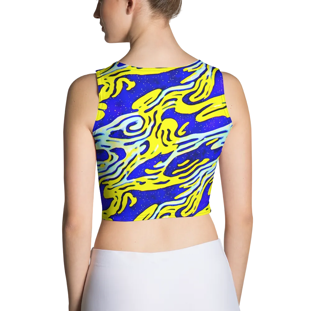 Electric Horizon on Crop Top — Back