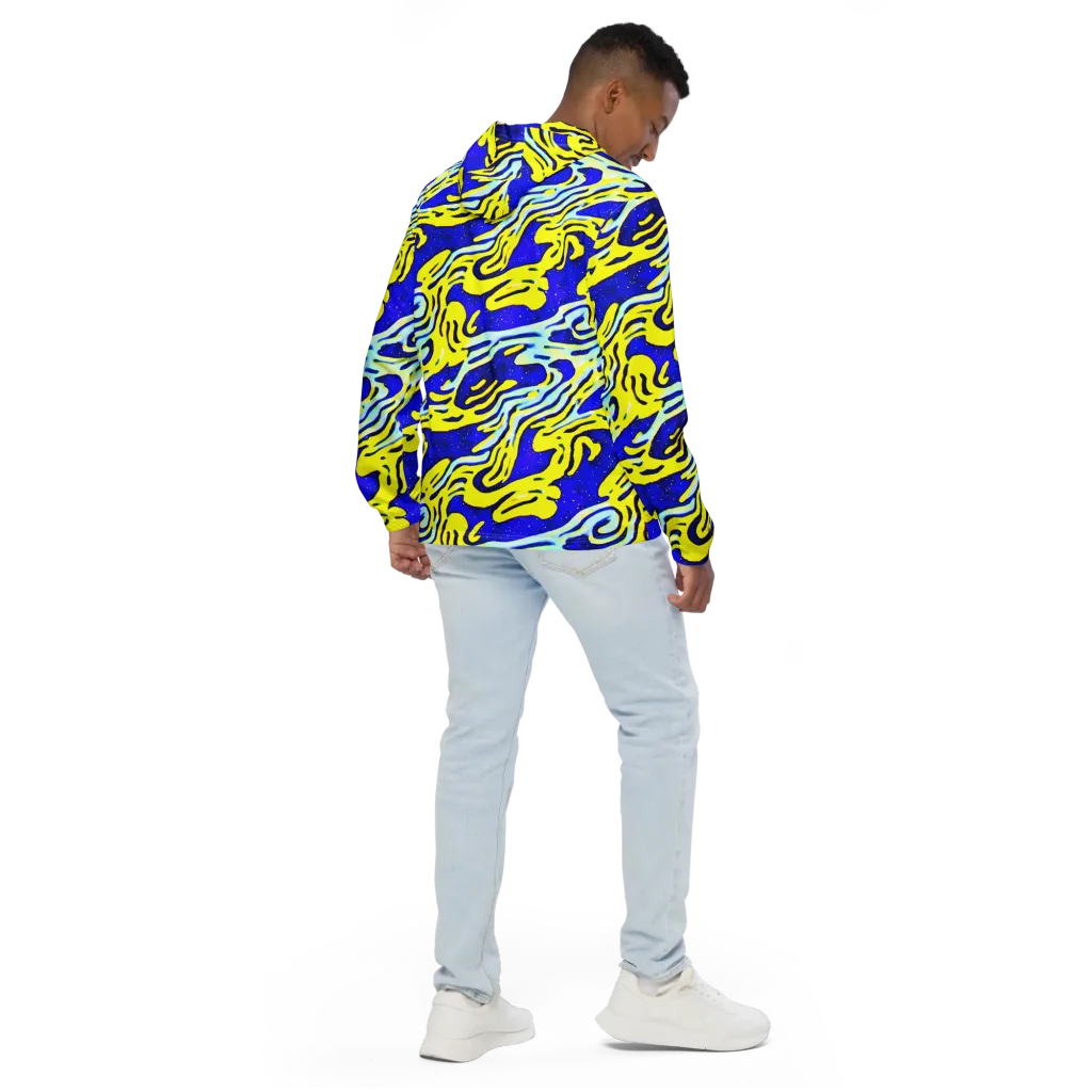 Electric Horizon on Men's Windbreaker — Back
