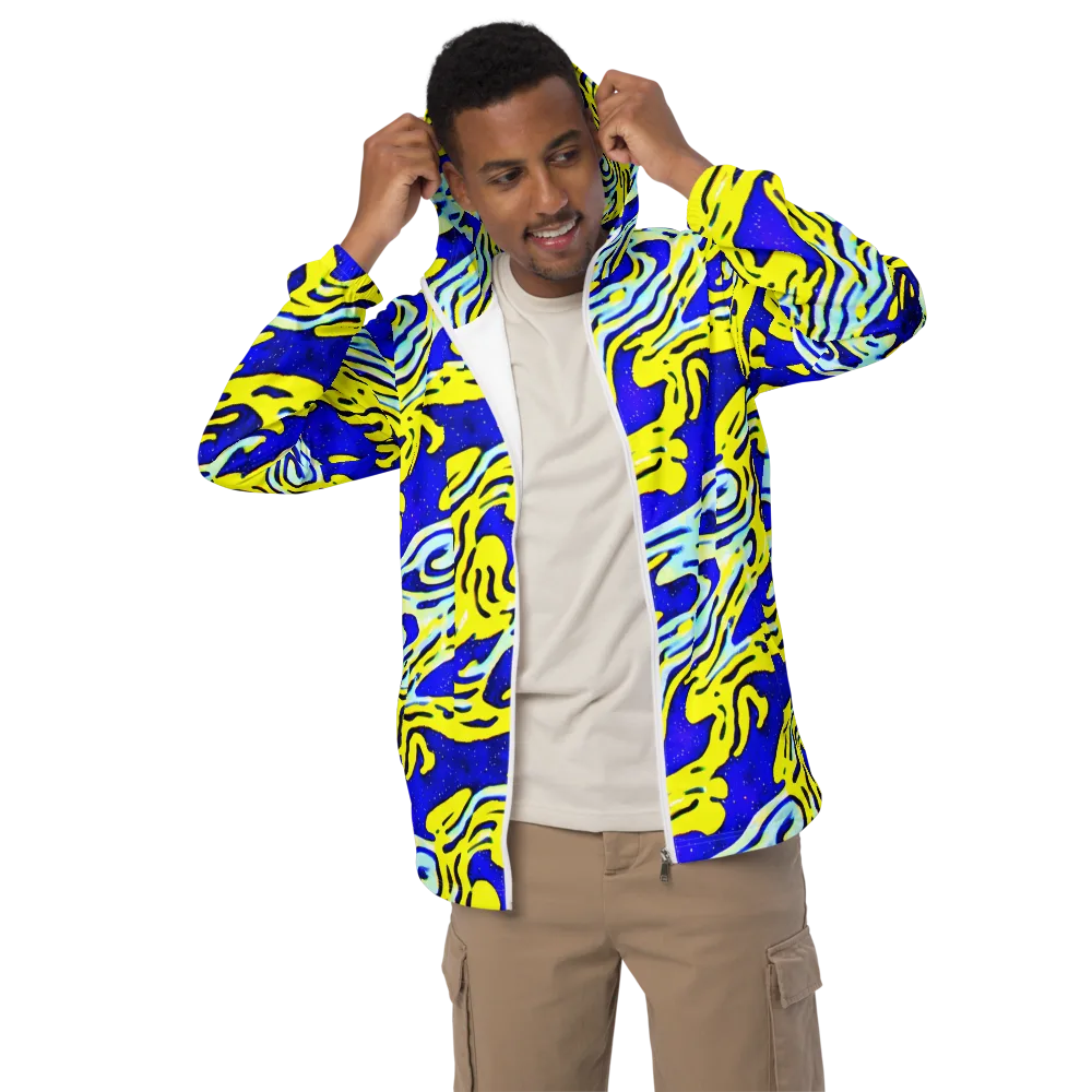 Electric Horizon on Men's Windbreaker — Front