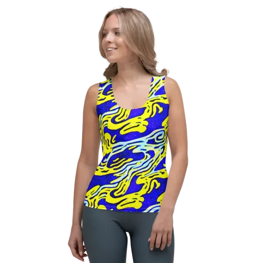 Electric Horizon on a Women's Tank Top