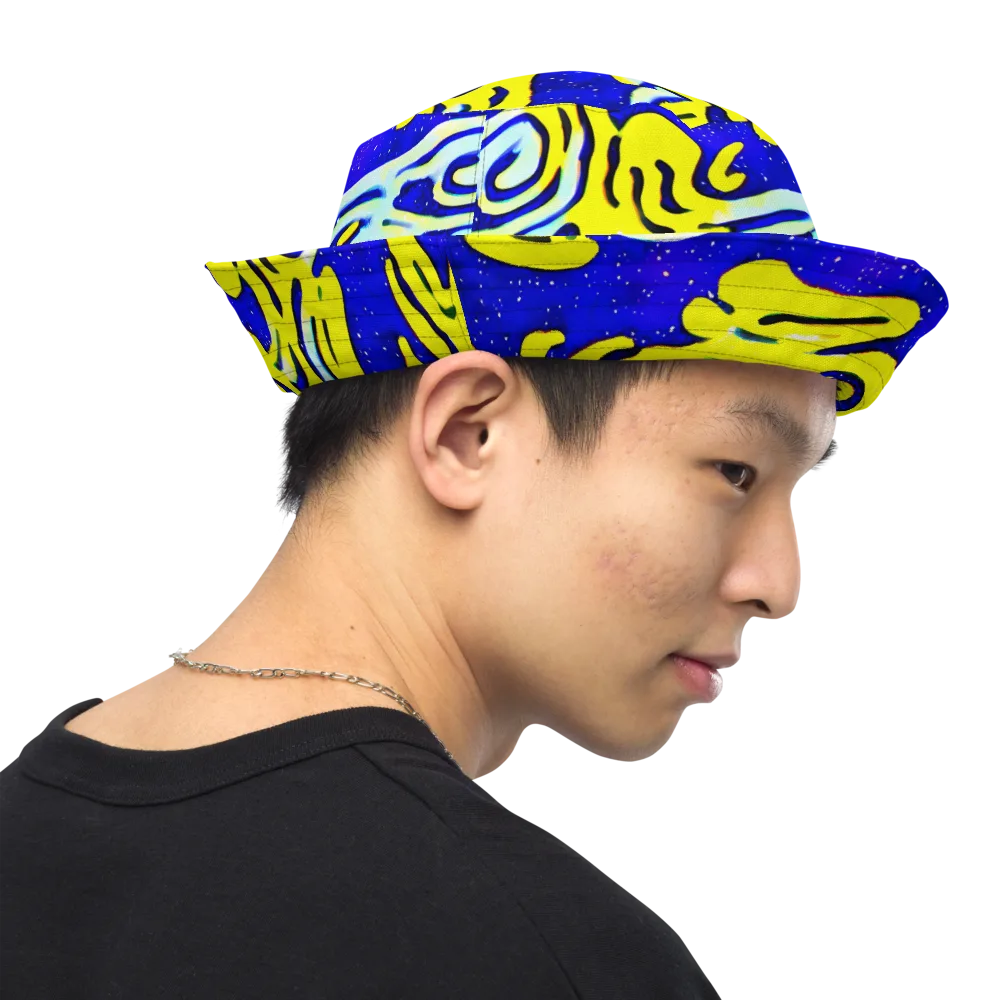Electric Horizon on Reversible Bucket Hat — Right Outside