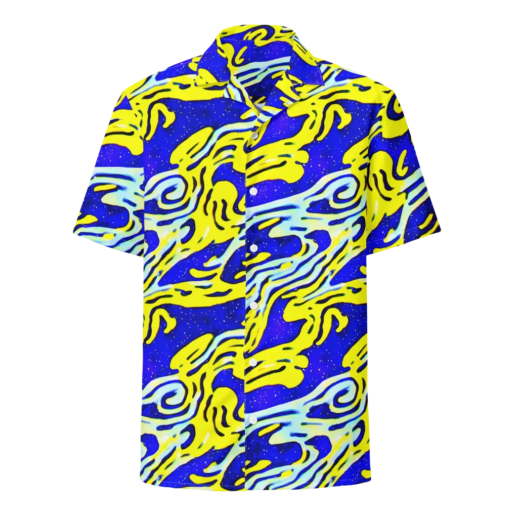 Electric Horizon on Button Shirt — Front