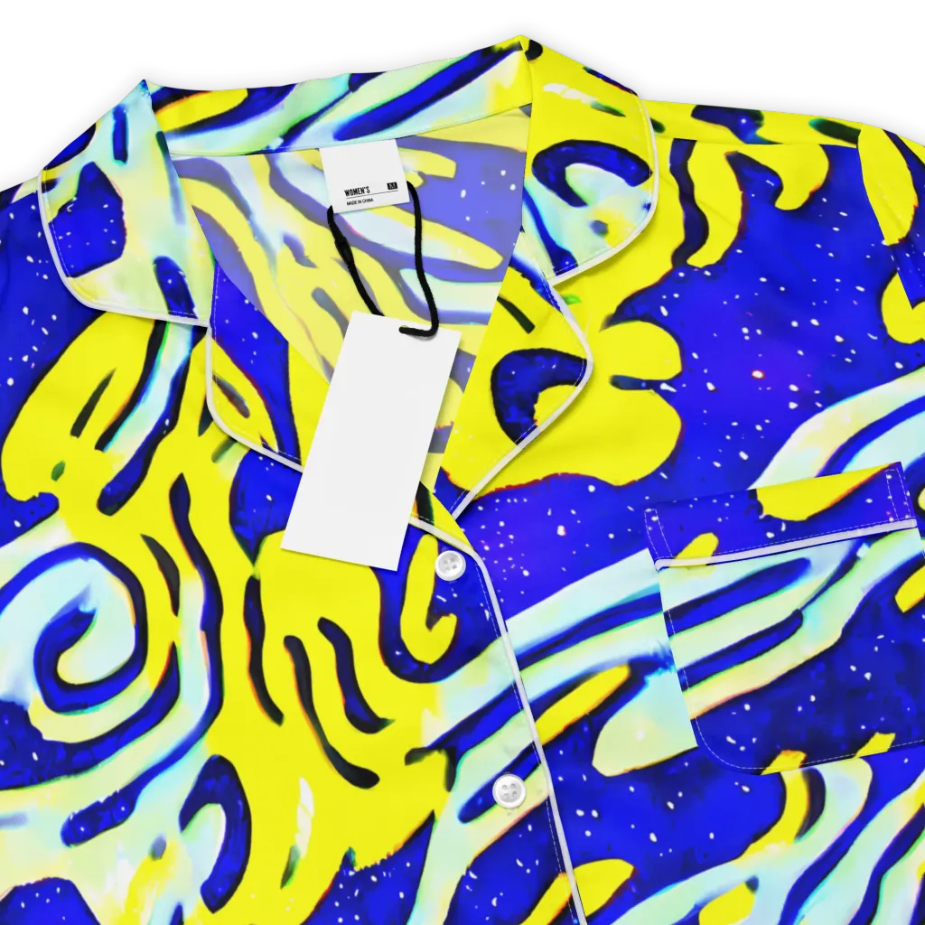 Electric Horizon on Women's Short Sleeve Pajama Top — Product details