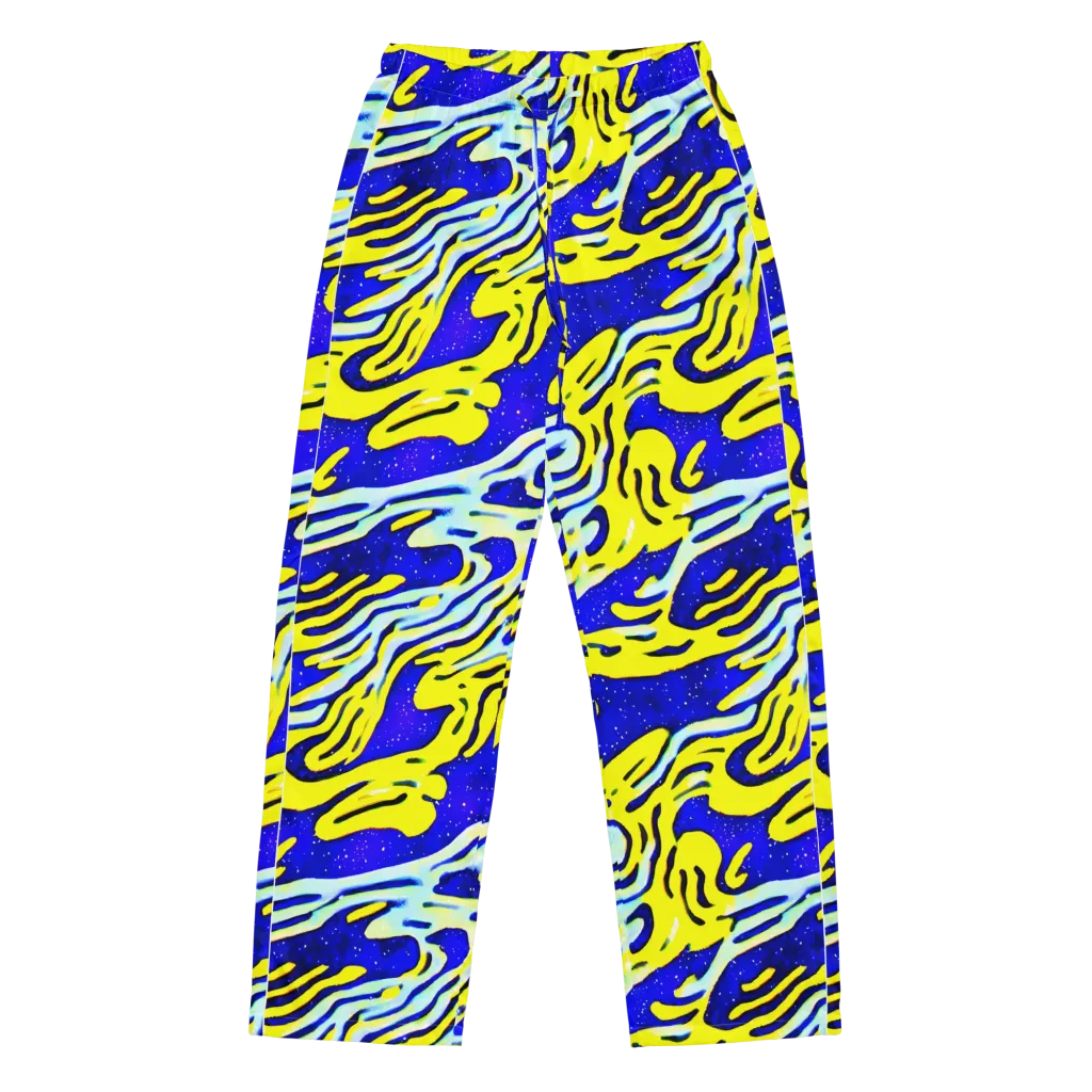 Electric Horizon on Women's Pajama Pants — Front