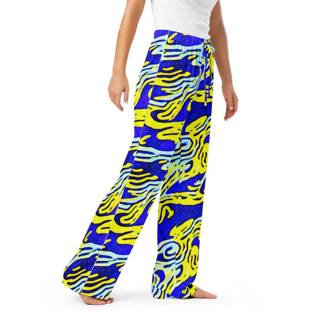 Electric Horizon on Women's Pajama Pants — Right Front