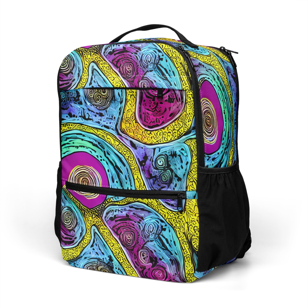Orbiting Orbs on Utility Backpack — Left Front