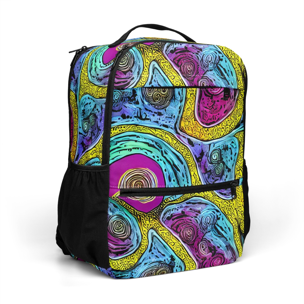 Orbiting Orbs on Utility Backpack — Right Front