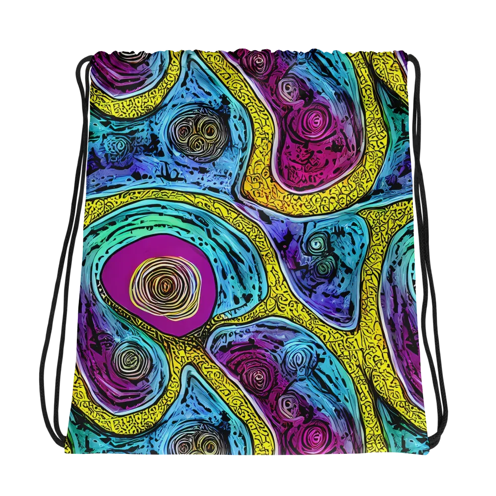 Orbiting Orbs on Drawstring Bag — Photo