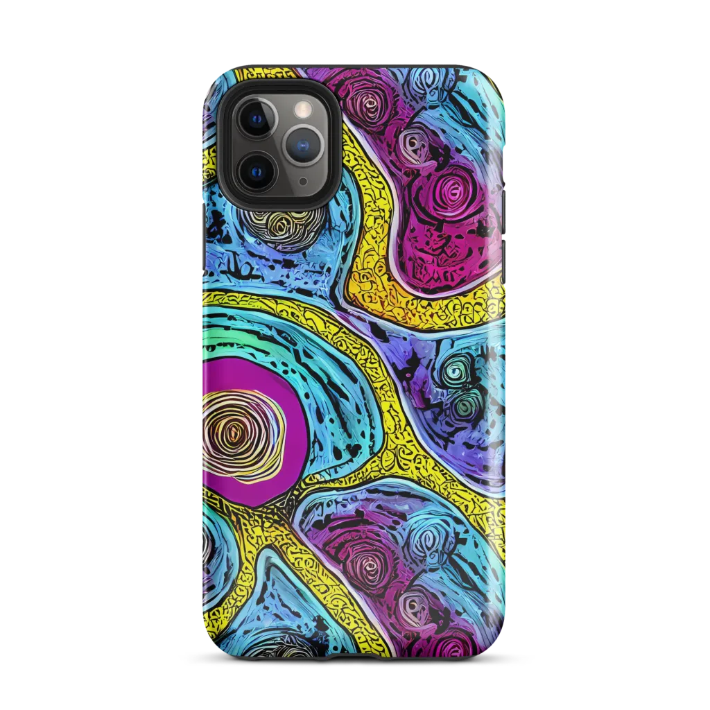 Orbiting Orbs on Tough Case for iPhone® — Front