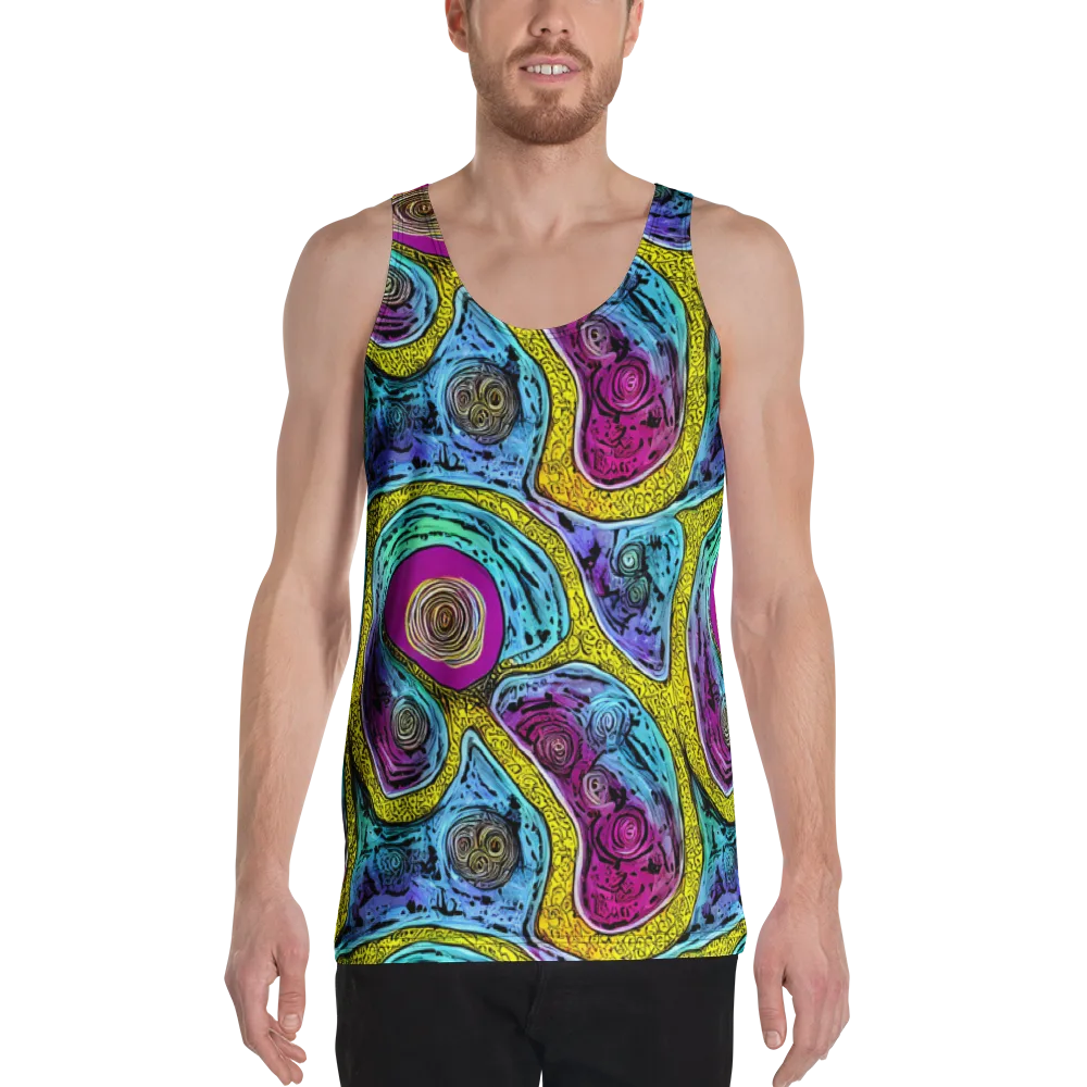 Orbiting Orbs on Men's Tank Top — Front