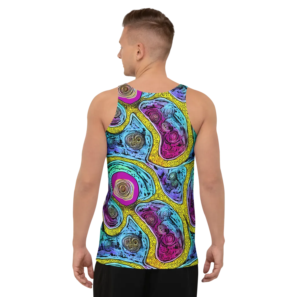 Orbiting Orbs on Men's Tank Top — Back