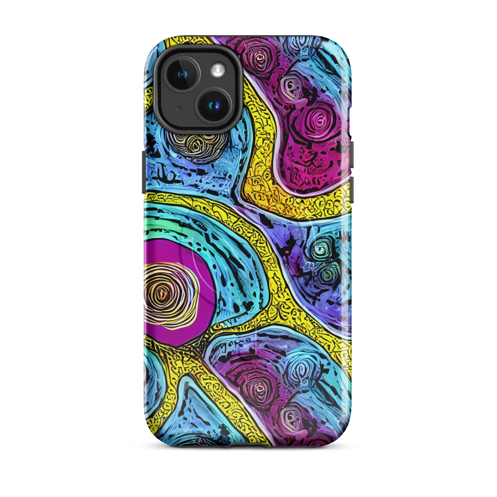 Orbiting Orbs on MagSafe Tough Case for iPhone® — Front