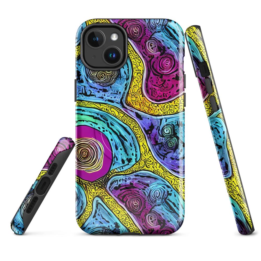 Orbiting Orbs on MagSafe Tough Case for iPhone® — Front