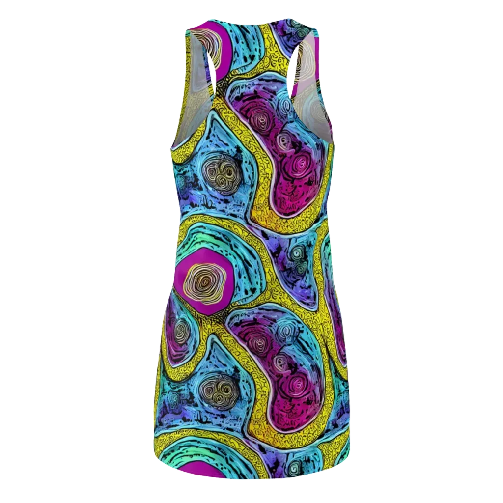 Orbiting Orbs on Racerback Dress — Back