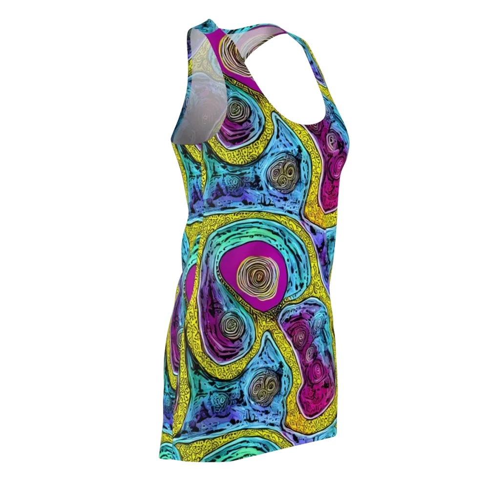Orbiting Orbs on Racerback Dress — Front Side