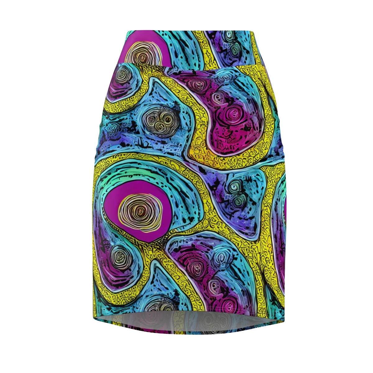 Orbiting Orbs on Pencil Skirt — Front