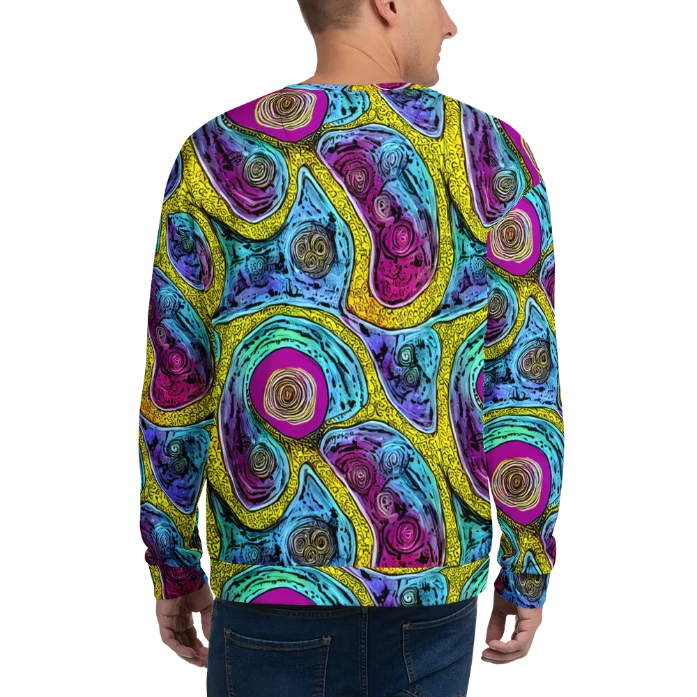 Orbiting Orbs on Sweatshirt — Back
