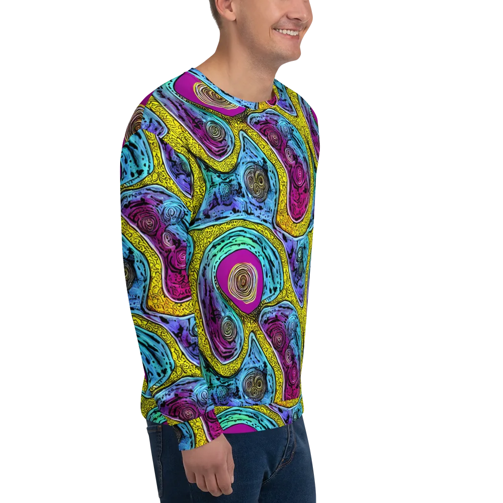 Orbiting Orbs on Sweatshirt — Right Front