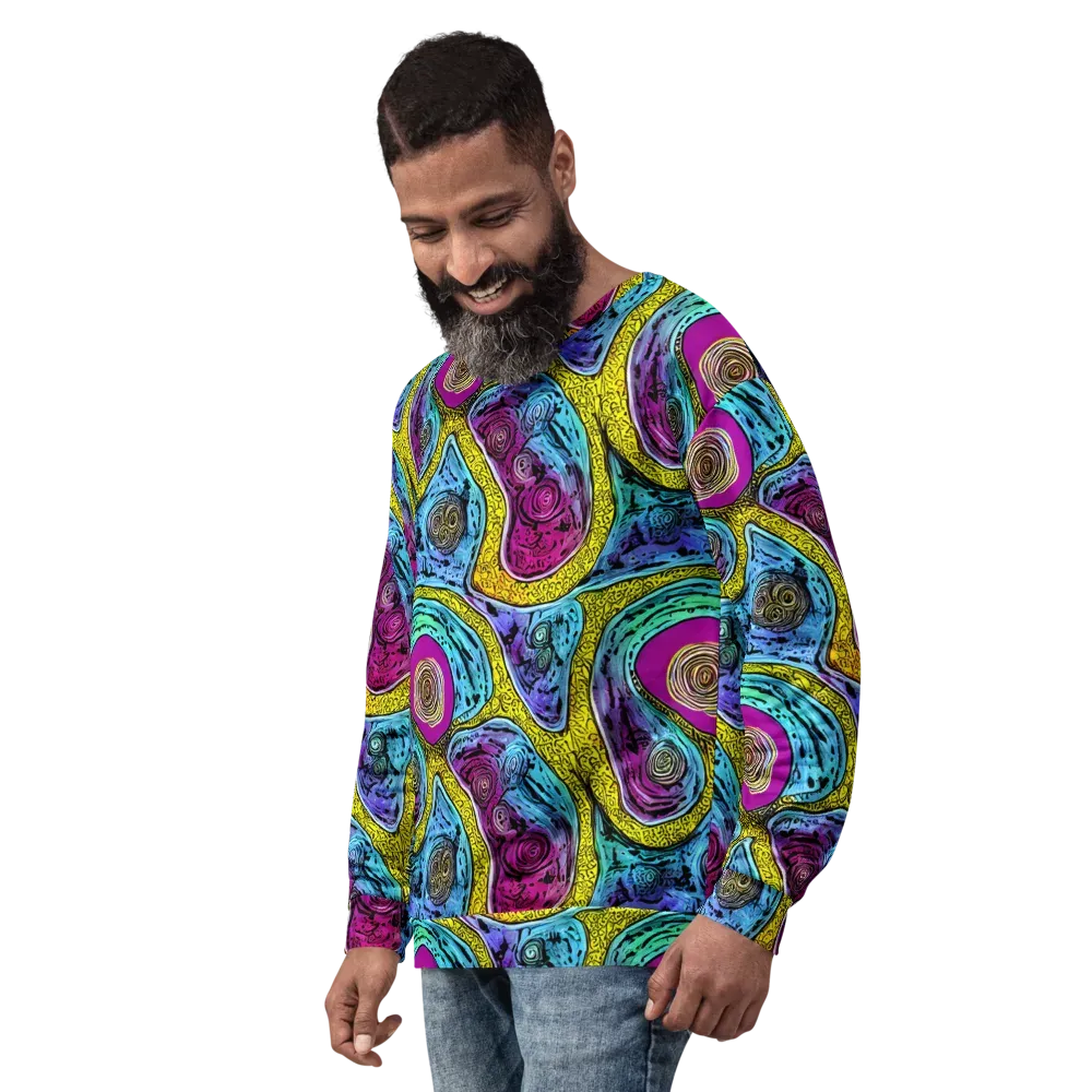 Orbiting Orbs on Sweatshirt — Left Front