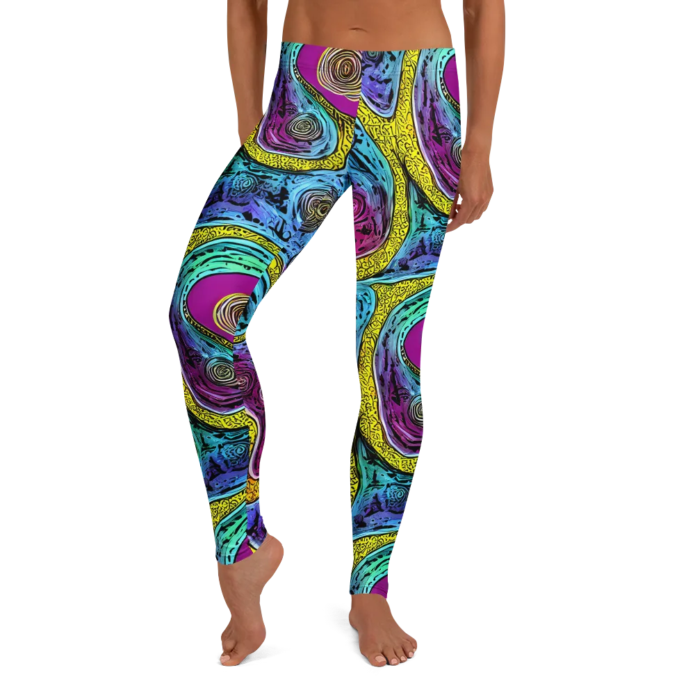 Orbiting Orbs on Leggings — Front